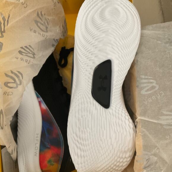 NIB Under Armour Curry shoes 8 PRNT Flow Tie Dye black collectors 12 limited - Picture 9 of 14